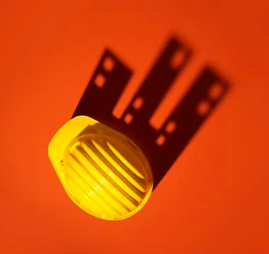 Work safety helmet casting a shadow of buildings Stock Photos