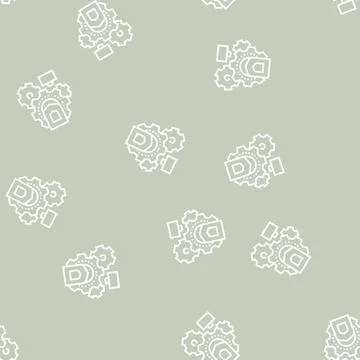 Work safety line seamless pattern Stock Illustration