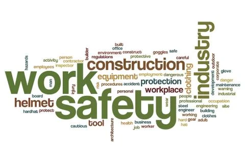 Work safety word cloud イラスト素材