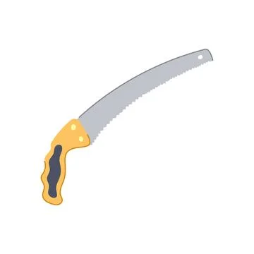 Work saw hand cartoon vector illustration Stock Illustration