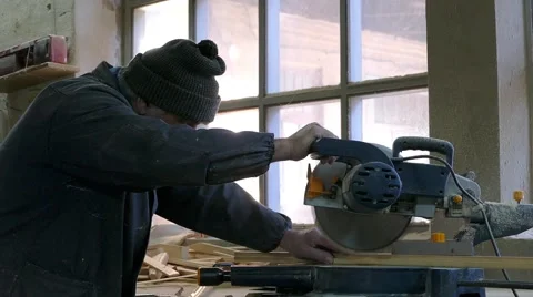 Work saws power saw Stock-Footage 59793488