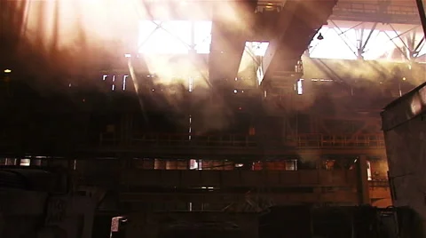 The work shop crane in the enterprise Stock Footage 54953110