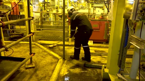 Work Site Housekeeping. Stock Footage 157489199