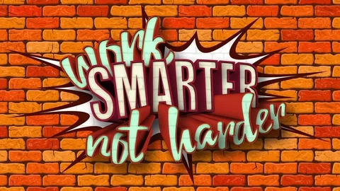 Work smarter not harder. Graffiti. Stock Footage 81730157