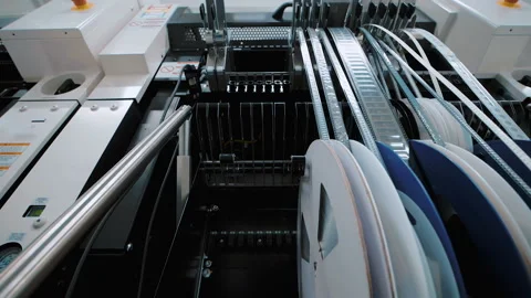 The Work of the SMT Machine 스톡 동영상 91996407