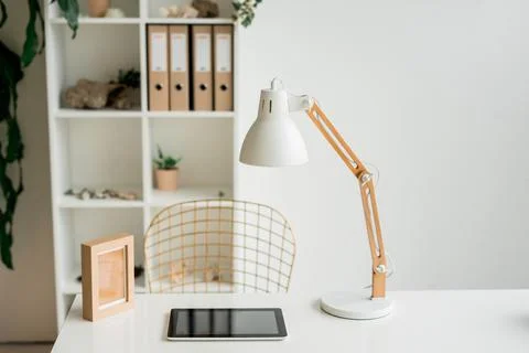 Work space comfortable, Modern workplace. Stock Photos