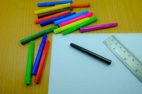 Work space desktop Stock Photos