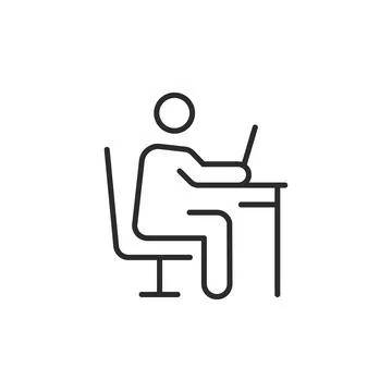 Work Space Icon Stock Illustration