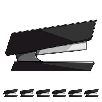 Work stapler cartoon vector graphic Stock Illustration
