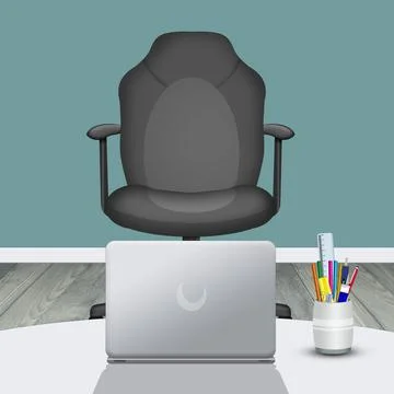 The work station Stock Illustration