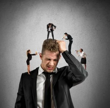 Work stress Stock Illustration