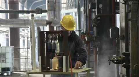 Work in Sugar Factory Stock Footage 24658936