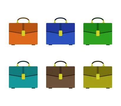 Work suitcase icon illustrated in vector on white background Stock Illustration