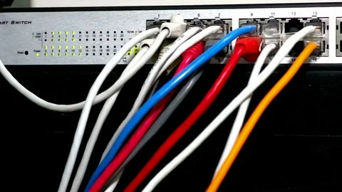 Work the switch computer Stock Footage 71673507