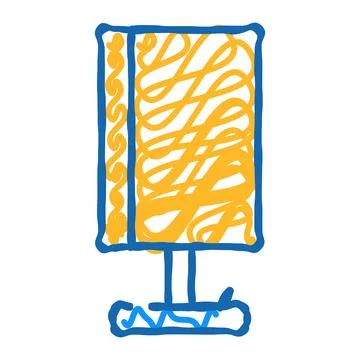 Work table lamp icon doodle illustration Stock Illustration