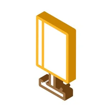Work table lamp isometric icon vector illustration Stock Illustration