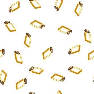 Work table lamp isometric icon seamless pattern Stock Illustration