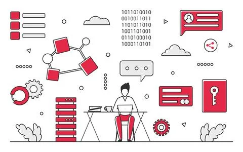 Work task optimization Stock Illustration