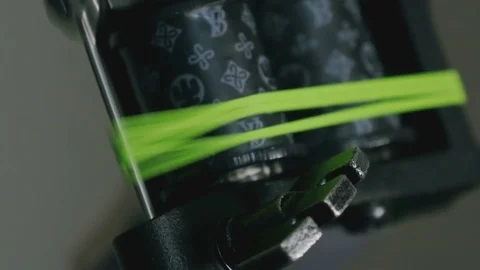 Work of tattoo machine close-up Stock Footage 73155928