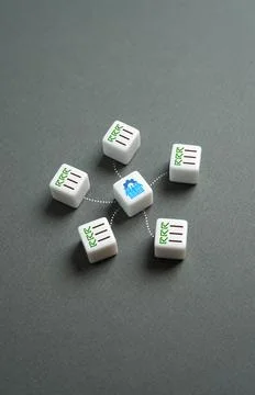 The work team is busy completing tasks and assignments. Daily office workfl.. Stock Photos