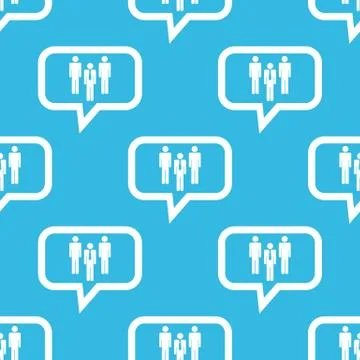 Work team message pattern Stock Illustration