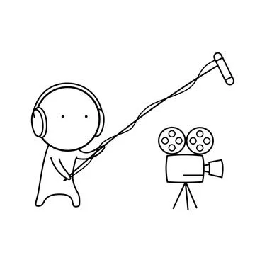 Work in television イラスト素材