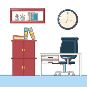 Work time elements icons Stock Illustration