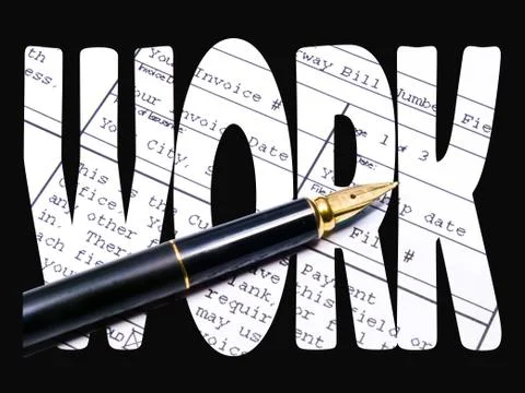 Work title Foto stock