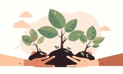 Work together to protect the environment Stock Photos