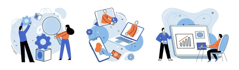 Work together. Working together as team results in greater achievements Stock Illustration