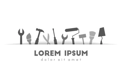 Work tools concept Stock Illustration