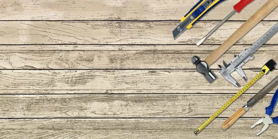 Work Tools Set Stock Photos