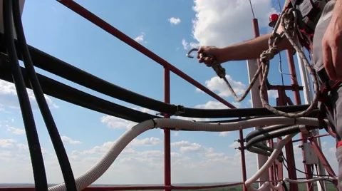 Work at the Tower Video stock 51227000