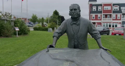 Work at the Trestle statue - Vernon Smith Stock Footage 205539437