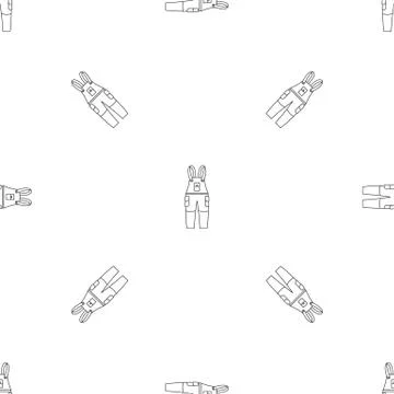 Work trousers pattern seamless vector Illustrazione stock
