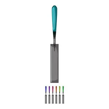 Work trowel cement cartoon vector graphic Stock Illustration