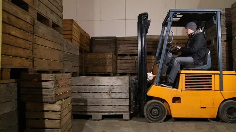 Work Trucks in the store Stock Footage 58723396