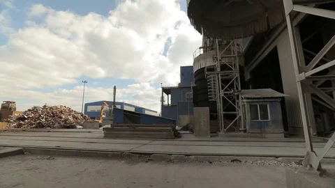 Work unloading cranes in production Stock Footage 72716095