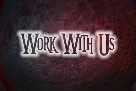 Work with us concept Stock Illustration