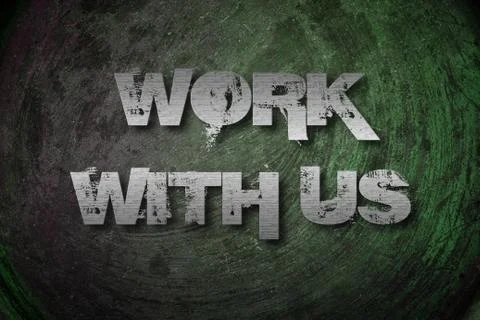 Work with us concept Stock Illustration