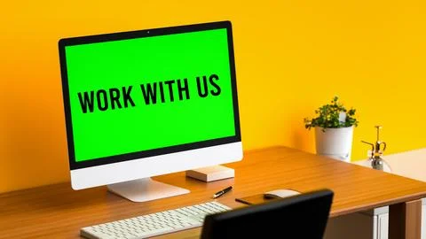 Work with us Stock Illustration