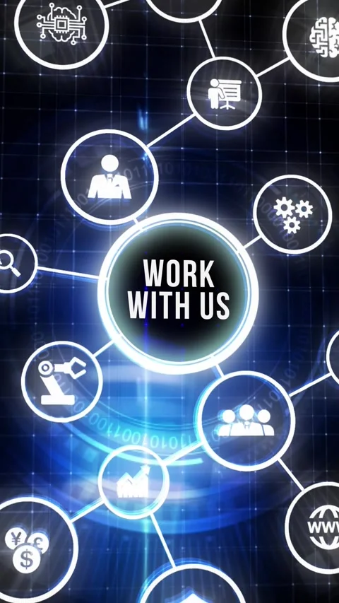 WORK WITH US.Business, Technology, Internet and network concept. Stock Footage 280969864
