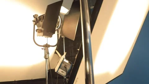 The work of the video studio. Professional equipment, cameras, light 스톡 동영상 144708892