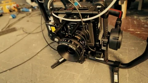 The work of the video studio. Professional equipment, cameras, light Video stock 144709277