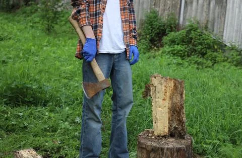 Work in the village Stock Photos