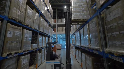 Work in the warehouse 2 Stock Footage 147644592