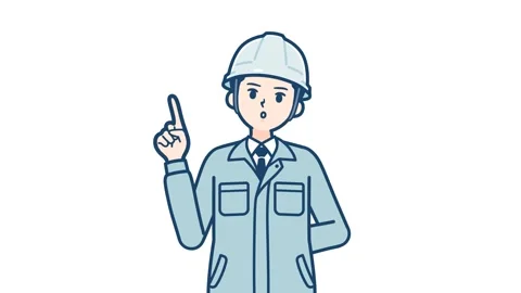 Work wear man description and navigate with alpha channel Stock Footage 300805933