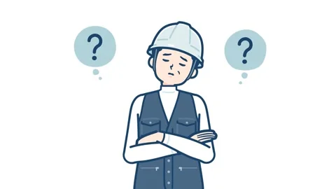 Work wear middle man think and not understand with alpha channel Stock Footage 301515572