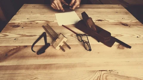 Work with wood in production. Stock Footage 99053476