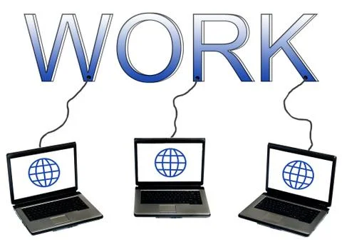 Work word Stock Illustration